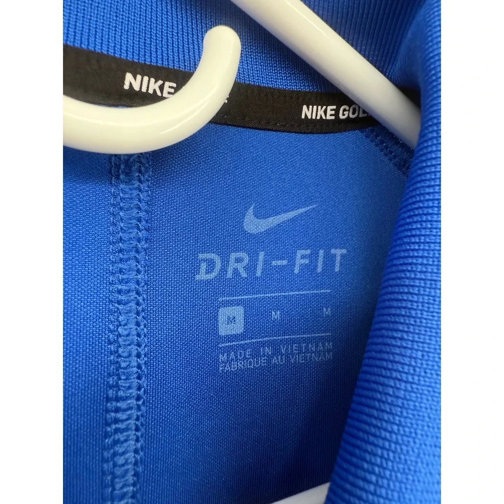 Nike Golf The Players TPC Dri-Fit Polo Shirt Men's‎ Medium Blue Dri Fit Wicking